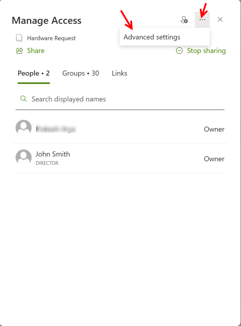Items Sample Folder Manage Item Permissions in Submit Action Button - Crow Canyon Software ...